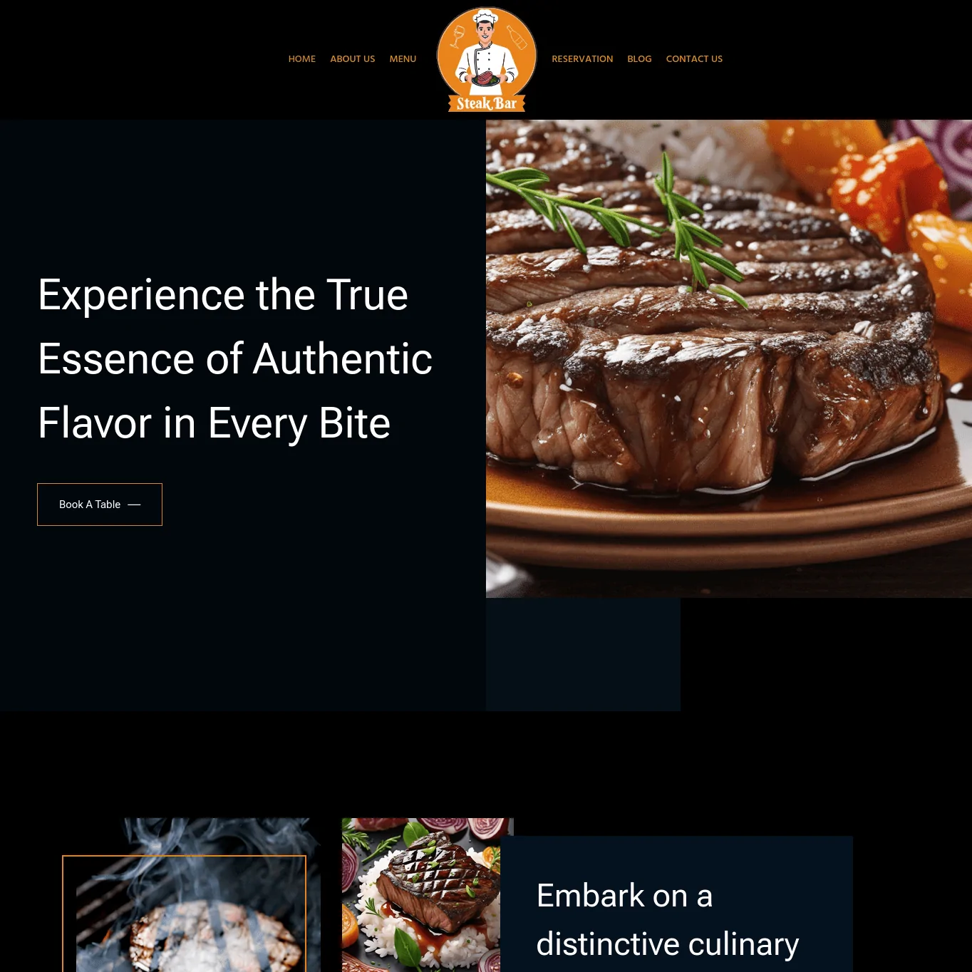 Steak Bar Website